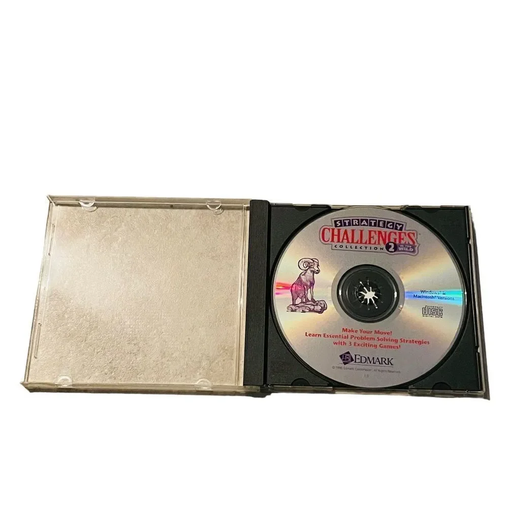 10/$25🦋 Edmark Strategy Challenges Collection 2 In The Wild CD-ROM